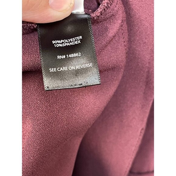 Torrid Burgundy Crepe Boyfriend Blazer Polyester Spandex Career Dressy Size 3X - Picture 5 of 8